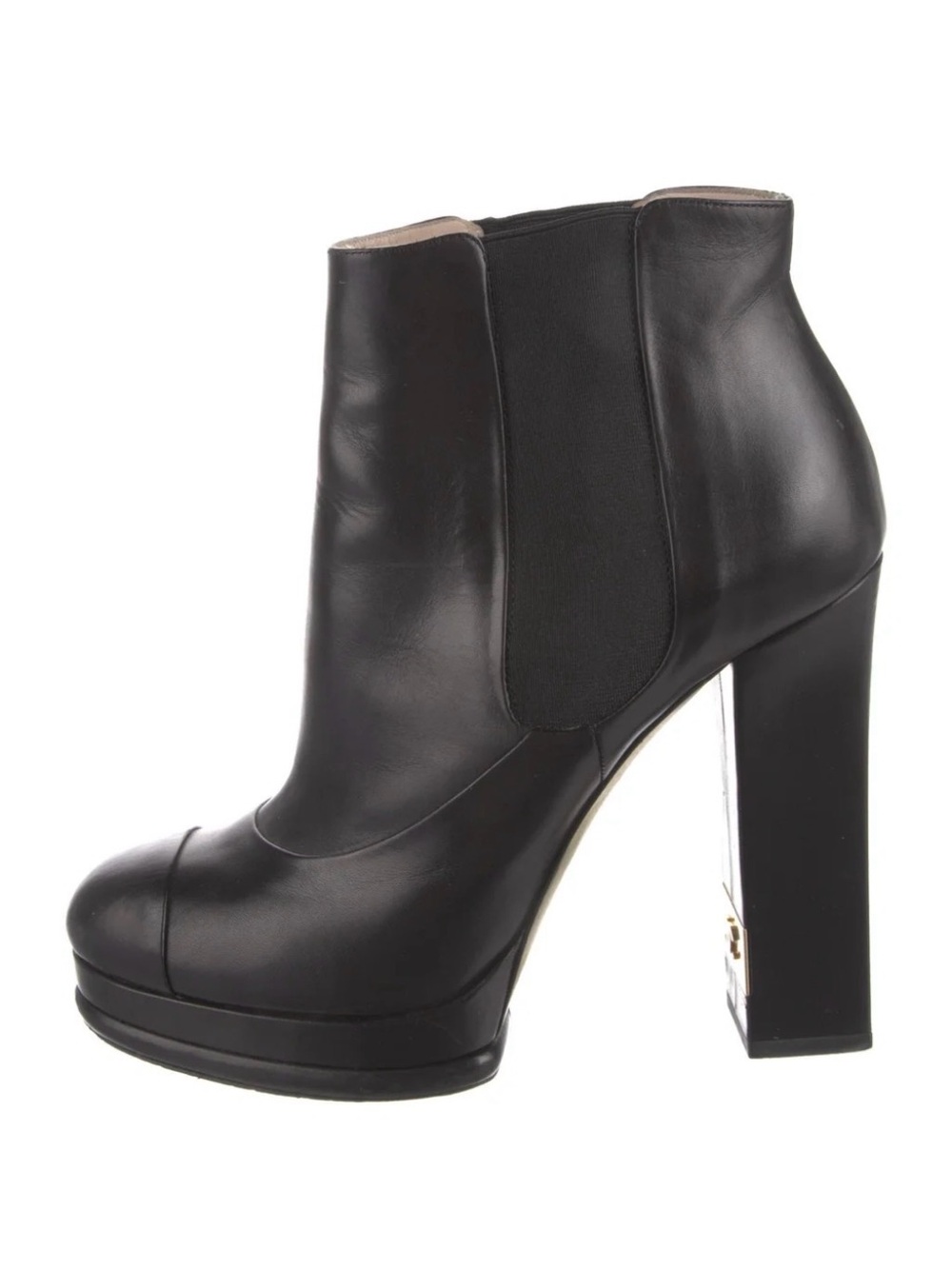CHANEL CHELSEA PLATFORM BOOTS